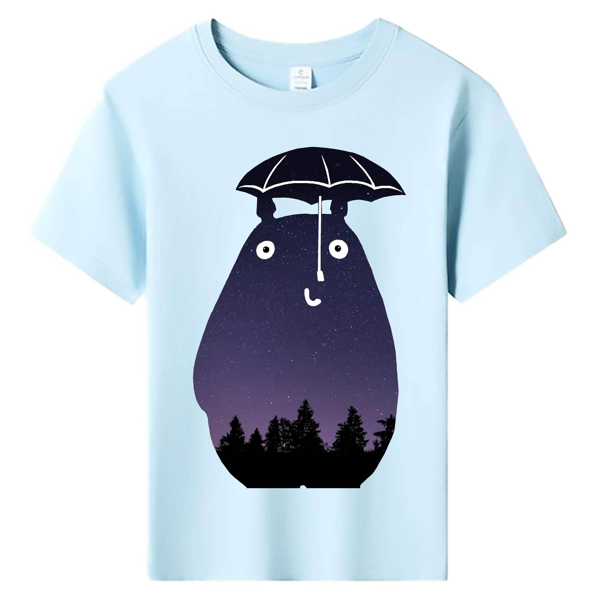 （画像用） となりのトトロ 草壁メイ 草壁サツキ My Neighbor Totoro Satsuki Kusakabe Mei Kusakabe 綿100％キッズTシャツ（フロントプリント）